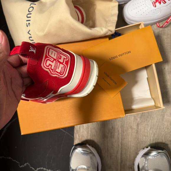 Red LV Skate Sneaker - Picture 7 of 7